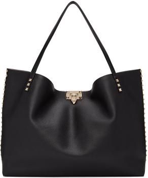 valentino rockstud高跟鞋, Valentino | Black Rockstud Tote商品图片 