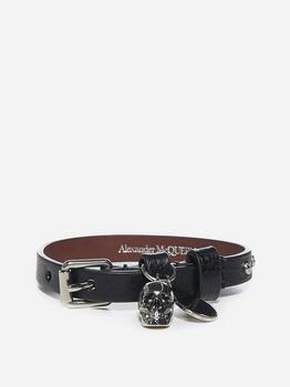 推荐Skull leather bracelet商品