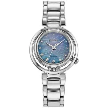 Citizen | Eco-Drive Women's Arcly Diamond (1/10 ct. t.w.) Stainless Steel Bracelet Watch 30mm,商家Macy's,价格¥6398
