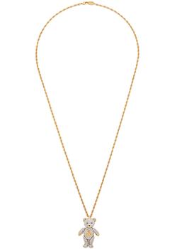 西太后项链, Vivienne Westwood | Teddy crystal-embellished gold-tone necklace商品图片 