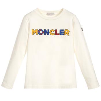 Moncler | MONCLER 男童白色棉质长袖T恤 8021450-83092-034商品图片,独家减免邮费
