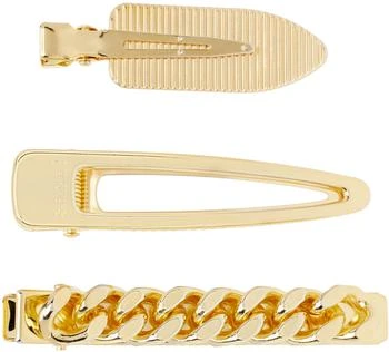 Sacai | Gold Hair Clip Set,商家SSENSE CA,价格¥1714