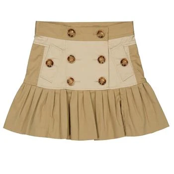 推荐Girls Honey Berthe Gathered Cotton-Twill Trench Skirt商品