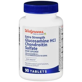 Walgreens | Glucosamine HCl Chondroitin Sulfate Tablets Extra Strength (45 days),商家Walgreens,价格¥183