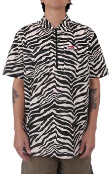 推荐Zebra Half-Zip Shirt - White/Black商品