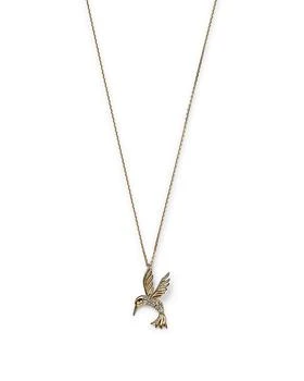 Bloomingdale's | Diamond Hummingbird Pendant Necklace in 14K Yellow Gold, 0.09 tcw,商家Bloomingdale's,价格¥7173
