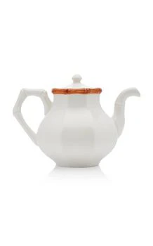 Este Ceramiche for Moda Domus | Este Ceramiche for Moda Domus - Bamboo Painted Ceramic Teapot - Brown - Moda Operandi,商家Fashion US,价格¥1352