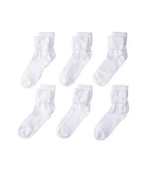 商品Jefferies Socks | 6-Pack Cotton Turn Cuff (Toddler/Little Kid/Big Kid),商家Zappos,价格¥201图片