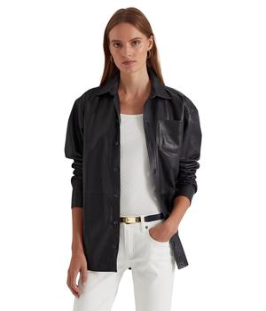 商品Ralph Lauren | Stretch Leather Shirt,商家Zappos,价格¥3153图片