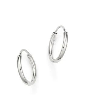 推荐14K White Gold Small Endless Hoop Earrings - 100% Exclusive商品