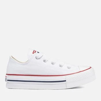 推荐CONVERSE KIDS' CHUCK TAYLOR ALL STAR EVA LIFT OX TRAINERS - WHITE商品