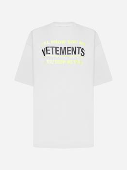 推荐Show Me Your Vetements cotton t-shirt商品