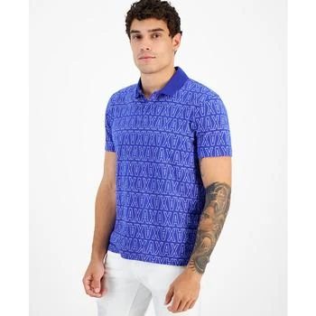 Armani Exchange | Men's Logo-Print Polo Shirt, Created for Macy's,商家Macy's,价格¥388