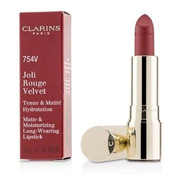 娇韵诗口红, Clarins | Clarins 218939 0.1 oz Joli Rouge Velvet Matte & Moisturizing Long Wearing Lipstick, No.754V Deep Red商品图片 9.5折
