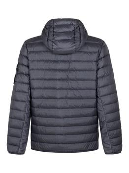 Shop Stone Island Logo Patch Hooded Zip-Up Jacket on Sale at