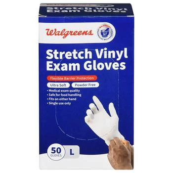 Walgreens | Stretch Vinyl Exam Gloves L,商家Walgreens,价格¥74