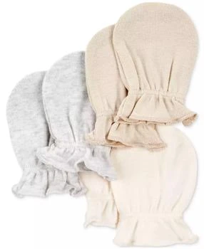 Carter's | Baby Boy or Baby Girls Cotton Mittens, 3 Pack,商家Macy's,价格¥54