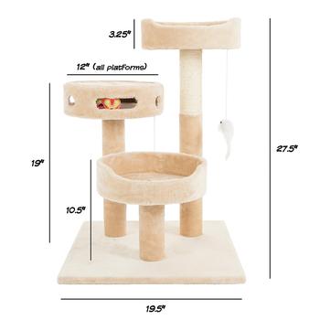 推荐Cat Tree 3 Tier By Petmaker商品