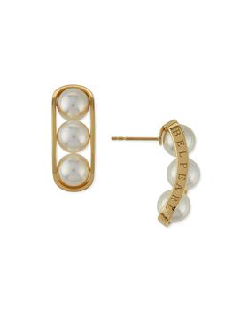 BELPEARL | Kobe 18k Akoya Pearl Earrings商品图片,
