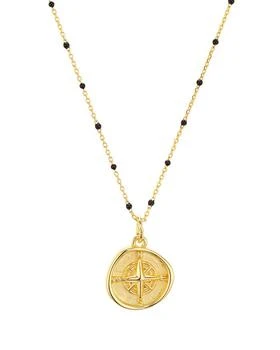 Argento Vivo | North Star Pendant Necklace in 18K Gold-Plated Sterling Silver, 16"-18",商家Bloomingdale's,价格¥382