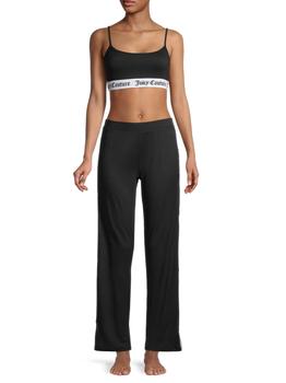juicy couture价格, Juicy Couture | Two-Piece Logo-Tape Lounge Set商品图片 4.7折