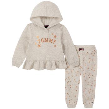 商品Tommy Hilfiger | Baby Girls Long Sleeves Fleece Hoodie and Joggers Set, 2 Piece,商家Macy's,价格¥208图片