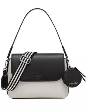 Calvin Klein | Millie Small Convertible Shoulder Bag with Striped Crossbody Strap,商家Macy's,价格¥468