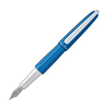 Diplomat | Diplomat Fountain Pen - Aero Blue Glossy Aluminum with Steel Broad Nib | D40306028, 商家My Gift Stop,价格¥1127