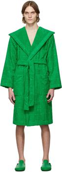 商品Bottega Veneta | 绿色连帽浴袍,商家SSENSE CN,价格¥6070图片