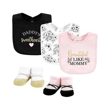 商品Hudson | Baby Girls Bibs and Socks, 5-Piece Set,商家Macy's,价格¥186图片