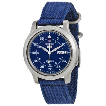 推荐Seiko 5 Blue Dial Blue Canvas Men's Watch SNK807商品