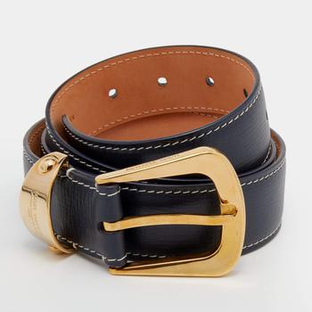 lv腰带, [二手商品] Louis Vuitton | Louis Vuitton Black Leather Buckle Belt 85 CM商品图片 满1件减$100, 满减