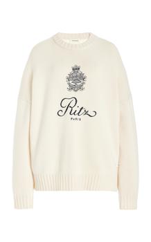 推荐FRAME - Women's x Ritz Paris Cashmere Sweater - White - Moda Operandi商品