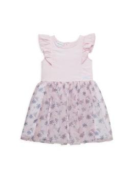 Calvin Klein | Little Girl’s Flutter Floral Dress商品图片,4.5折