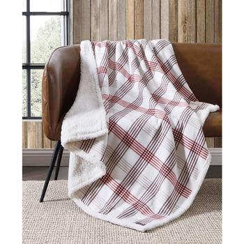 Eddie Bauer评价, Eddie Bauer | Union Bay Yarn Dye Flannel Reversible Throw商品图片 