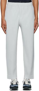 推荐Grey Basics Pleated Trousers商品