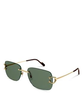 推荐Signature C 24K Gold Plated Rimless Sunglasses商品