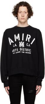 amiri卫衣, AMIRI | Black Cotton Sweatshirt商品图片 