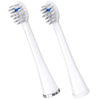 Waterpik | Waterpik Compact Replacement Brush Heads for Sonic-Fusion Flossing Toothbrush SFRB-2EW, 2 Count White,商家Amazon US editor's selection,价格¥251