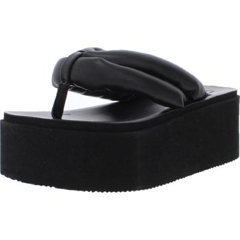 Steve Madden | Steve Madden Womens Billion Faux Leather Thong Platform Sandals商品图片,7.2折起