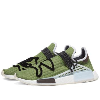 Adidas | 男款 BBC 联名 adidas HU NMD 经典跑鞋 绿色商品图片,4.7折