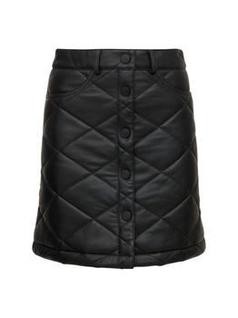 推荐Lee Leather Quilted Mini Skirt商品