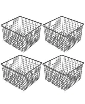 Smart Design | Nestable 12 x 12 x 6 inch Basket Organizer with Handles - Set of 4,商家Macy's,价格¥442