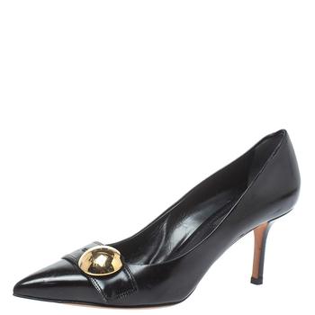 lv高帮鞋, [二手商品] Louis Vuitton | Louis Vuitton Black Leather Pointed Toe Pumps Size 36.5商品图片 5.3折