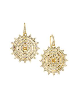 商品Syna | Cosmic 18K Yellow Gold & Diamond Sun Drop Earrings,商家Saks Fifth Avenue,价格¥50079图片