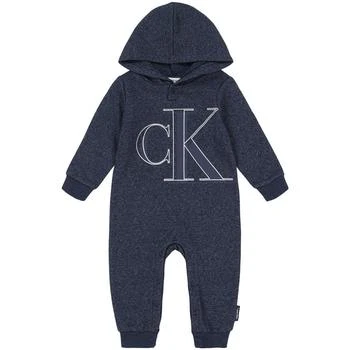 Calvin Klein | Baby Boys Fleece Monogram Hoodie Coverall 6折