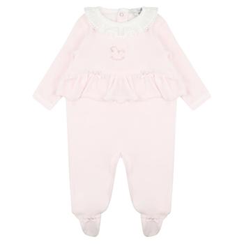 推荐Pink Rocking Horse Motif Frill Trim All In One商品