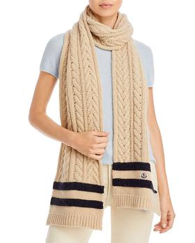 女士盟可睐, Moncler | Cashmere-Blend Cable Knit Scarf商品图片 