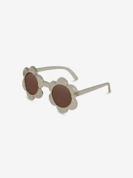 Konges Slojd | Konges Sløjd Girls Glitter Flower Sunglasses in Beige (Frame 13.8cm),商家Childsplay Clothing,价格¥184