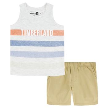 商品Timberland | Little Boys Tank and Shorts, 2 Piece Set,商家Macy's,价格¥82图片